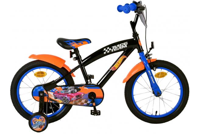 Hot Wheels Kinderfahrrad - Jungen - 16 Zoll - Schwarz Orange Blau