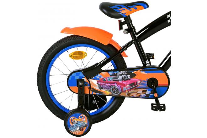 Hot Wheels Kinderfahrrad - Jungen - 16 Zoll - Schwarz Orange Blau