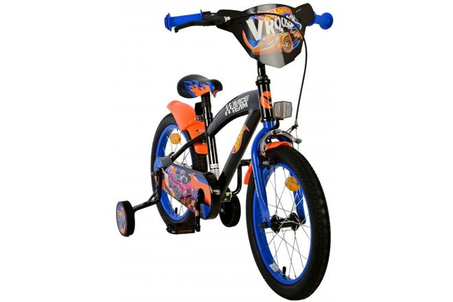 Hot Wheels Kinderfahrrad - Jungen - 16 Zoll - Schwarz Orange Blau