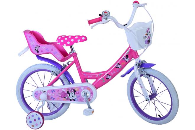 Minnie Cutest Ever! Kinderfahrrad - Mädchen - 16 Zoll - Rosa - Zwei Handbremsen