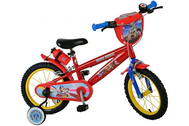 Paw Patrol Kinderfahrrad - Jungen - 14 Zoll - Rot - Zwei Handbremsen