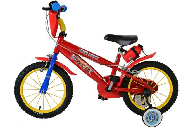 Paw Patrol Kinderfahrrad - Jungen - 14 Zoll - Rot - Zwei Handbremsen