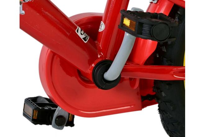 Paw Patrol Kinderfahrrad - Jungen - 14 Zoll - Rot - Zwei Handbremsen