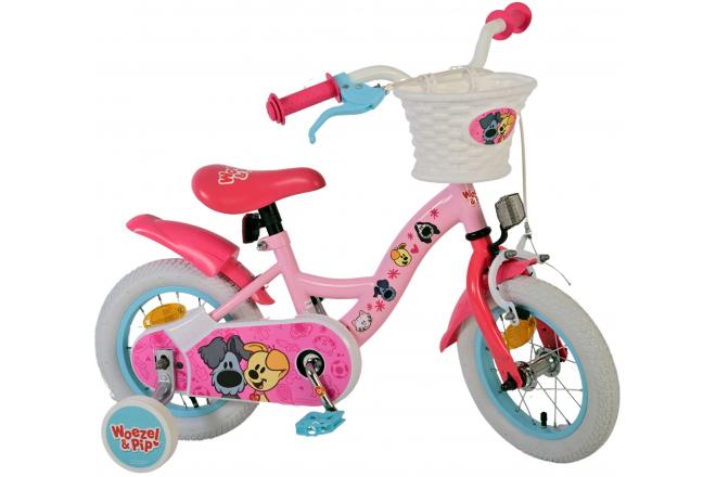 Woezel & Pip Kinderfahrrad - Mädchen - 12 Zoll - Rosa