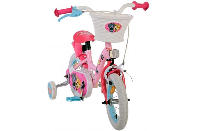 Woezel & Pip Kinderfahrrad - Mädchen - 12 Zoll - Rosa