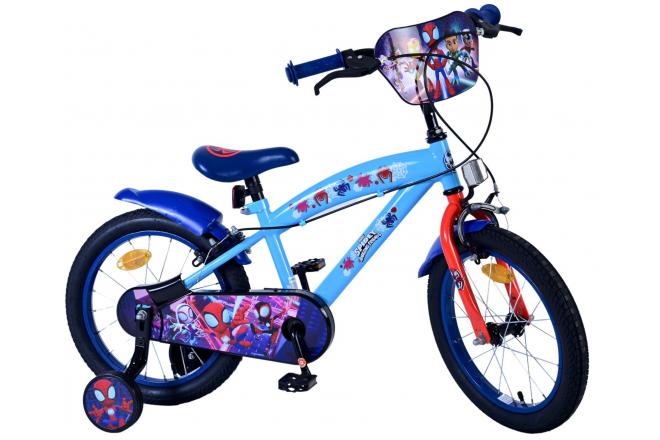 Spidey Kinderfahrrad - Jungen - 16 Zoll - Blau - Zweihandbremsen