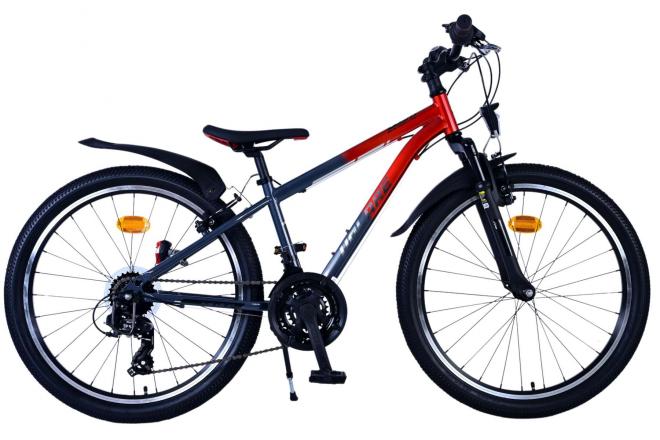 Volare XC Race Kinderfahrrad - 24 Zoll - 21 Gang - Rot/Grau
