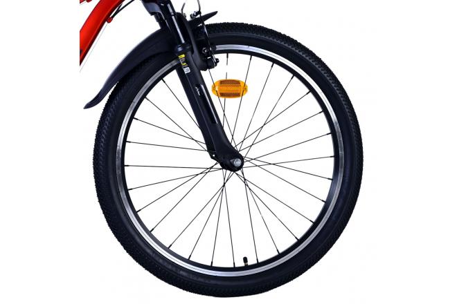 Volare XC Race Kinderfahrrad - 24 Zoll - 21 Gang - Rot/Grau