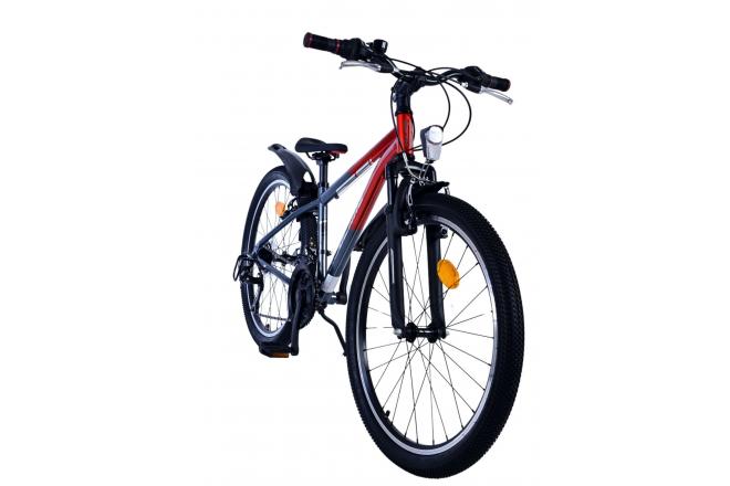 Volare XC Race Kinderfahrrad - 24 Zoll - 21 Gang - Rot/Grau