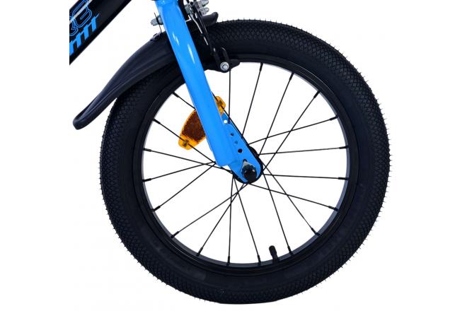Volare Sportivo Kinderfahrrad - Jungen - 16 Zoll - Blau Schwarz