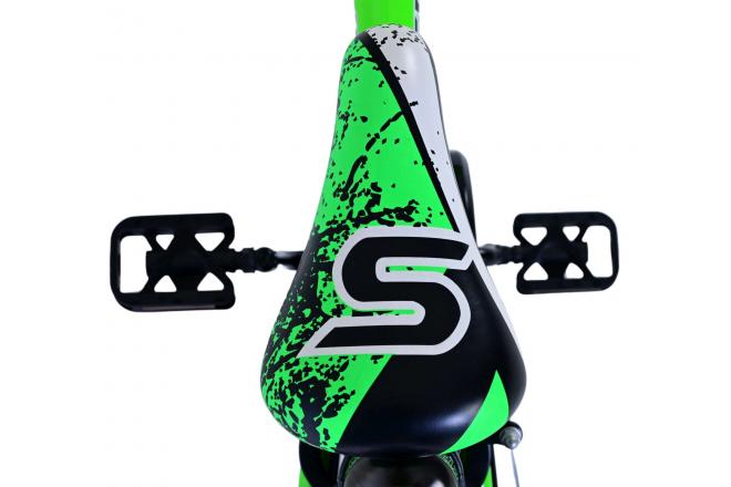 Volare Sportivo Kinderfahrrad - Jungen - 16 Zoll - Grün Schwarz - Zweihandbremsen