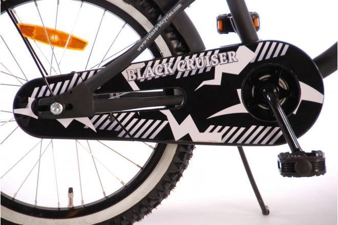 Volare Black Cruiser Kinderfahrrad - Jungen - 18 Zoll - Schwarz - 95% zusammengebaut