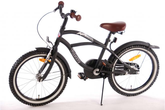 Volare Black Cruiser Kinderfahrrad - Jungen - 18 Zoll - Schwarz - 95% zusammengebaut