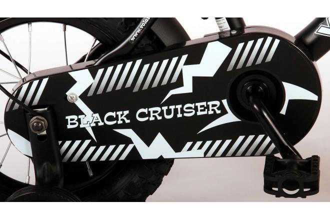 Volare Black Cruiser Kinderfahrrad - Jungen - 12 Zoll - Schwarz