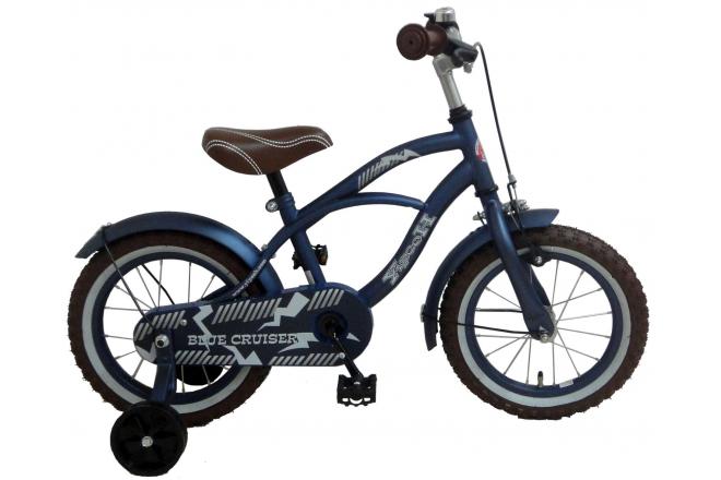 Volare Blue Cruiser Kinderfahrrad - Jungen - 14 Zoll - Blau - 95% zusammengebaut