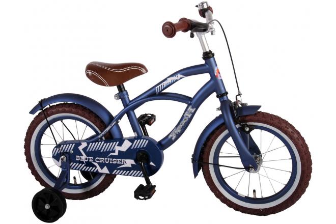 Volare Blue Cruiser Kinderfahrrad - Jungen - 14 Zoll - Blau - 95% zusammengebaut