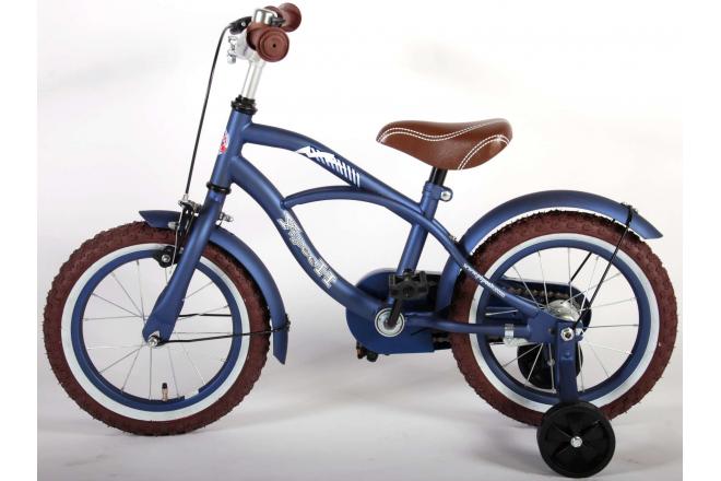 Volare Blue Cruiser Kinderfahrrad - Jungen - 14 Zoll - Blau - 95% zusammengebaut