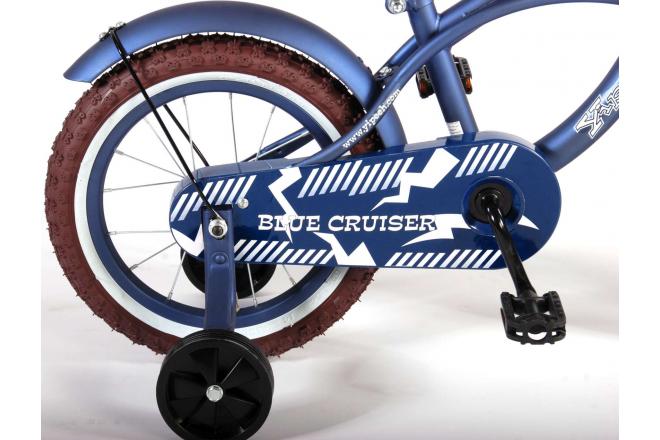 Volare Blue Cruiser Kinderfahrrad - Jungen - 14 Zoll - Blau - 95% zusammengebaut