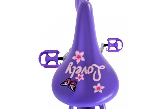 Volare Lovely Kinderfahrrad - Mädchen - 24 Zoll - Lila - 7 Gänge