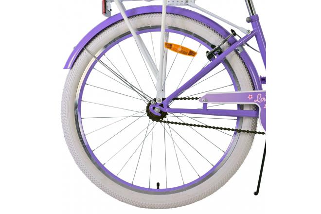 Volare Lovely Kinderfahrrad - Mädchen - 26 Zoll - Lila - Zweihandbremsen