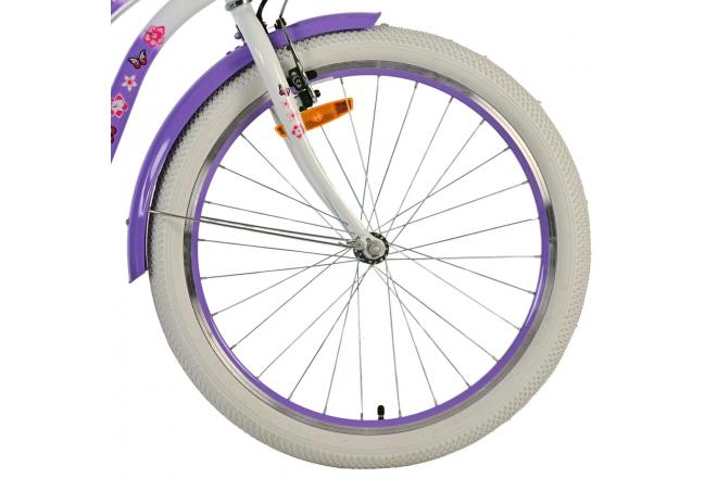 Volare Lovely Kinderfahrrad - Mädchen - 24 Zoll - Lila - Zwei Handbremsen