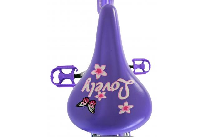 Volare Lovely Kinderfahrrad - Mädchen - 26 Zoll - Lila - Zweihandbremsen