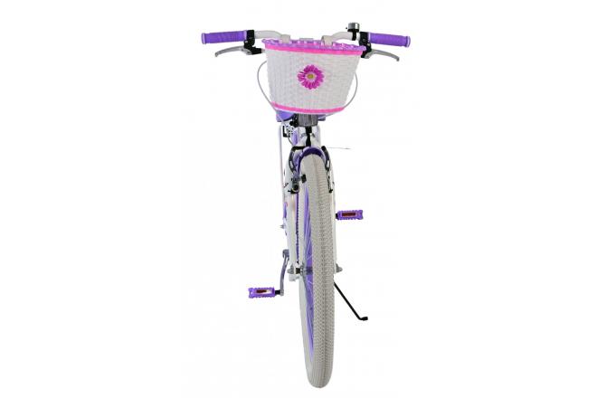 Volare Lovely Kinderfahrrad - Mädchen - 24 Zoll - Lila - Zwei Handbremsen