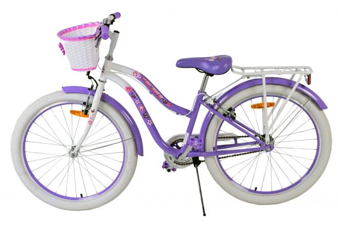 Volare Lovely Kinderfahrrad - Mädchen - 24 Zoll - Lila - Zwei Handbremsen