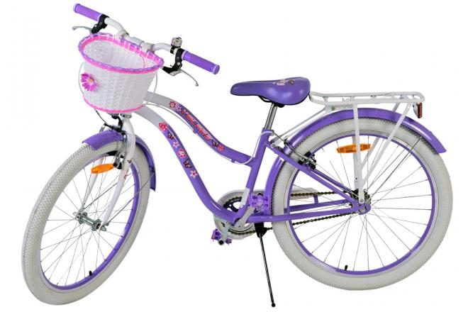 Volare Lovely Kinderfahrrad - Mädchen - 24 Zoll - Lila - Zwei Handbremsen