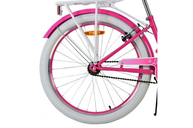 Volare Lovely Kinderfahrrad - Mädchen - 24 Zoll - Pink- Zwei Handbremsen