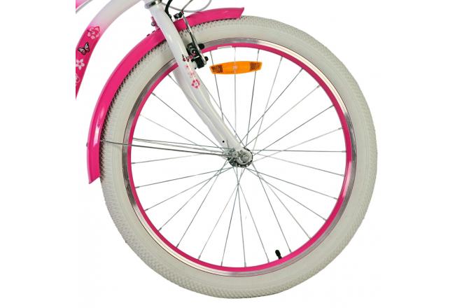 Volare Lovely Kinderfahrrad - Mädchen - 24 Zoll - Pink- Zwei Handbremsen