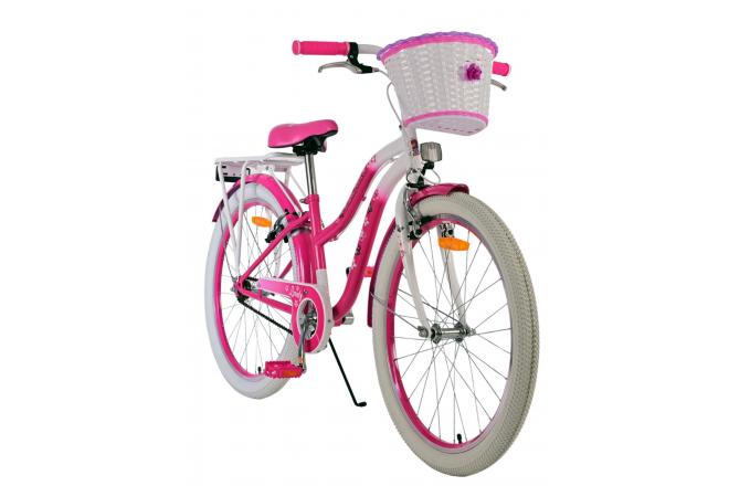 Volare Lovely Kinderfahrrad - Mädchen - 24 Zoll - Pink- Zwei Handbremsen