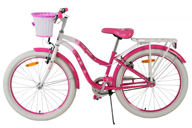Volare Lovely Kinderfahrrad - Mädchen - 24 Zoll - Pink- Zwei Handbremsen
