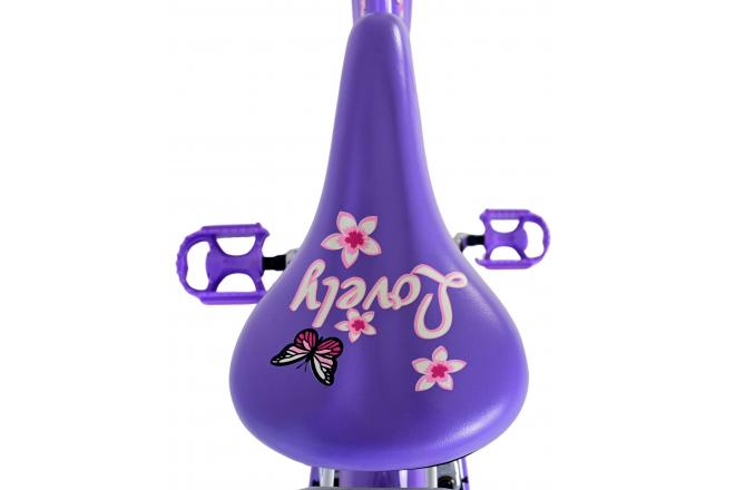 Volare Lovely Kinderfahrrad - Mädchen - 26 Zoll - Lila - 7 Gang