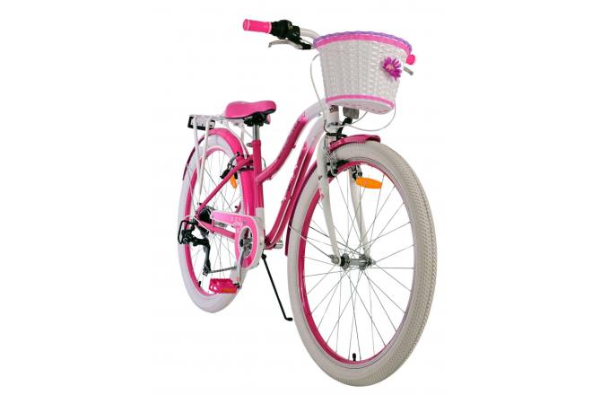 Volare Lovely Kinderfahrrad - Mädchen - 26 Zoll - Rosa - 7 Gang
