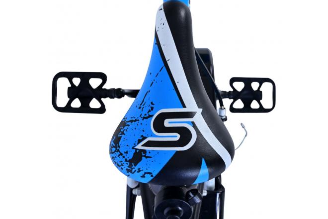 Volare Sportivo Kinderfahrrad - Jungen - 14 Zoll - Blau Schwarz - Zweihandbremsen