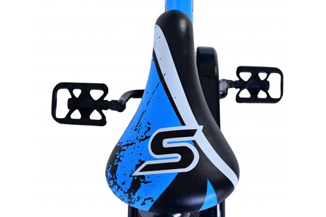 Volare Sportivo Kinderfahrrad - Jungen - 14 Zoll - Blau Schwarz