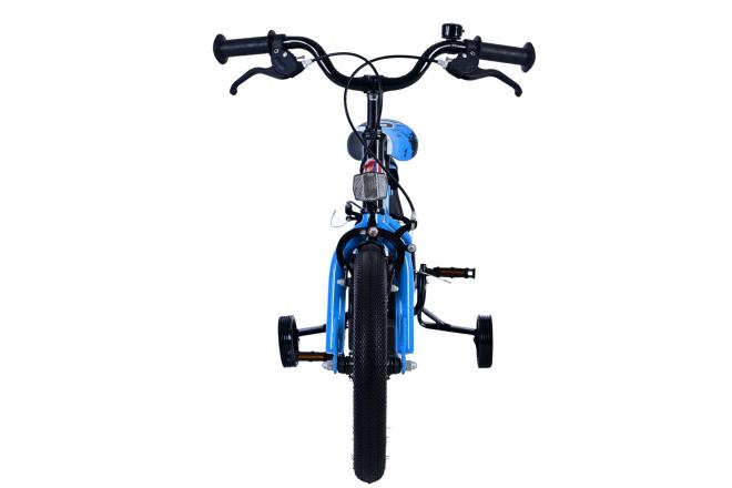 Volare Sportivo Kinderfahrrad - Jungen - 14 Zoll - Blau Schwarz - Zweihandbremsen