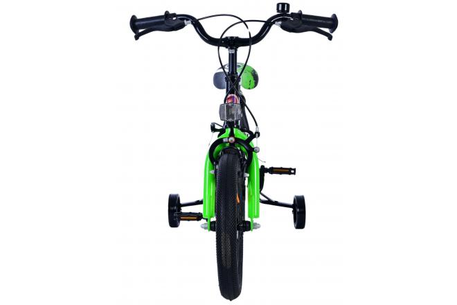 Volare Sportivo Kinderfahrrad - Jungen - 14 Zoll - Grün Schwarz - Zweihandbremsen