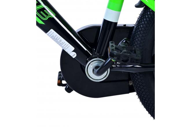 Volare Sportivo Kinderfahrrad - Jungen - 14 Zoll - Grün Schwarz - Zweihandbremsen