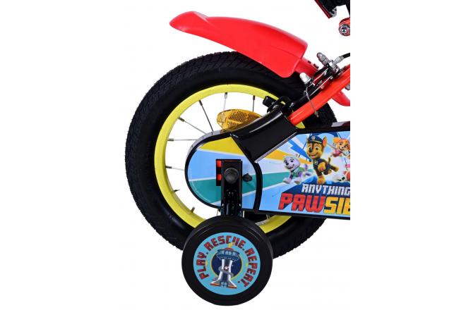 Paw Patrol Kinderfahrrad - Jungen - 14 Zoll - Blau - Zwei handbremsen