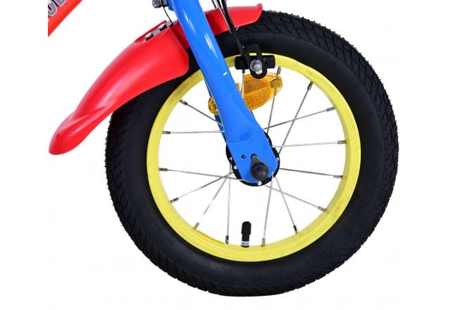 Paw Patrol Kinderfahrrad - Jungen - 14 Zoll - Blau - Zwei handbremsen
