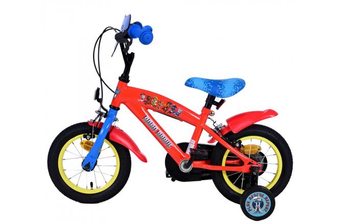 Paw Patrol Kinderfahrrad - Jungen - 14 Zoll - Blau - Zwei handbremsen