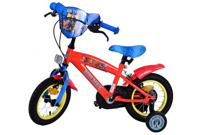 Paw Patrol Kinderfahrrad - Jungen - 14 Zoll - Blau - Zwei handbremsen