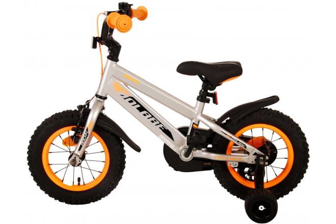 Volare Rocky Kinderfahrrad - Jungen - 12 Zoll - Grau