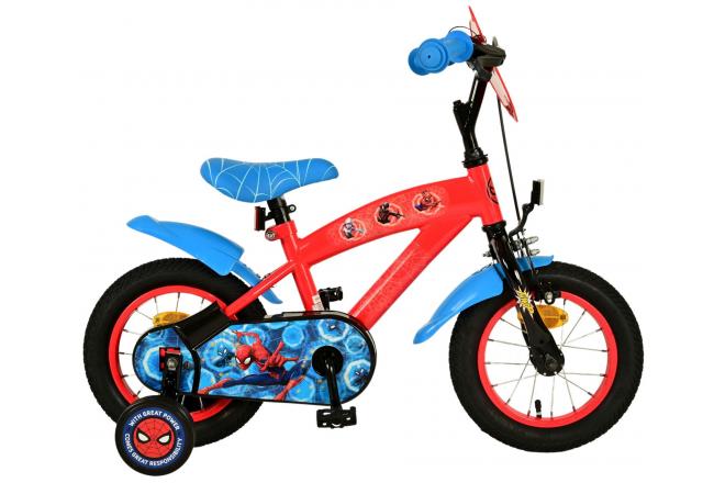 Spider-Man Kinderfahrrad - Jungen - 12 Zoll - Blau/Rot [CLONE]