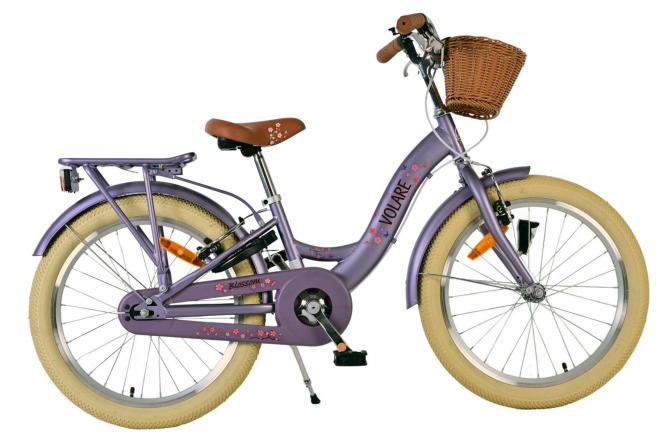 Volare Blossom Kinderfahrrad - Mädchen - 20 Zoll - Lila - Zwei Handbremsen