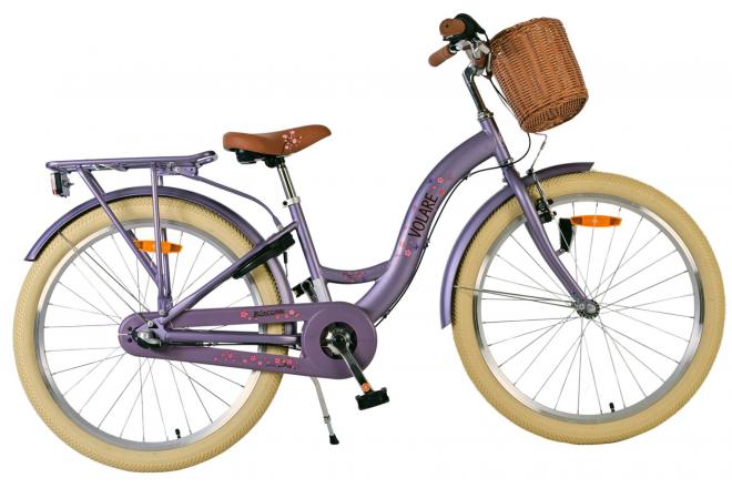 Volare Blossom Kinderfahrrad - Mädchen - 24 Zoll - Lila - 3 Gänge