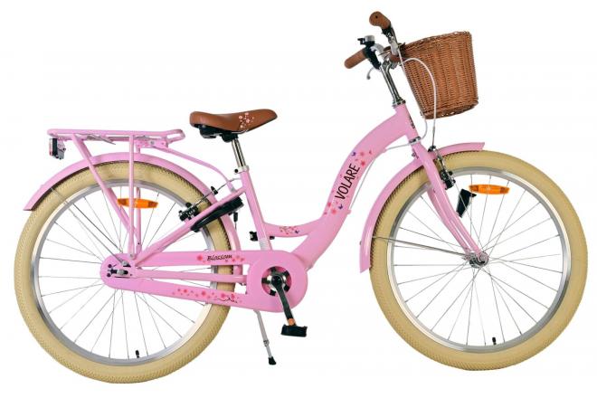 Volare Blossom Kinderfahrrad - Mädchen - 24 Zoll - Rosa - Zweihandbremsen