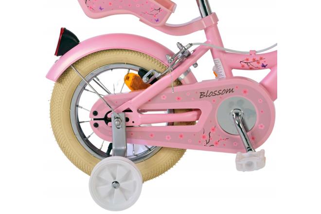 Volare Blossom Kinderfahrrad - Mädchen - 12 Zoll - Rosa - Zwei Handbremsen [CLONE]